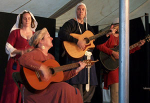 Ken and Lisa Theriot Pennsic Pic with Michele and Kevin